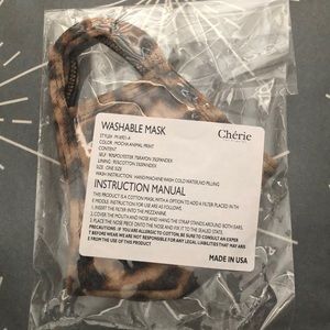 COPY - Vici leopard print face mask. Brand new.